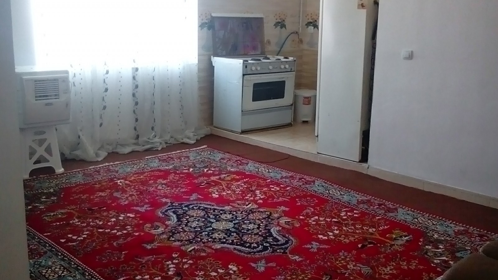 اتاق پذیرایی و آشپزخانه