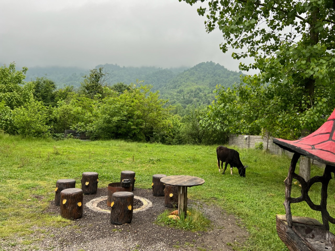 آتشگاه برای دورهمی شبانه و باربیکیو