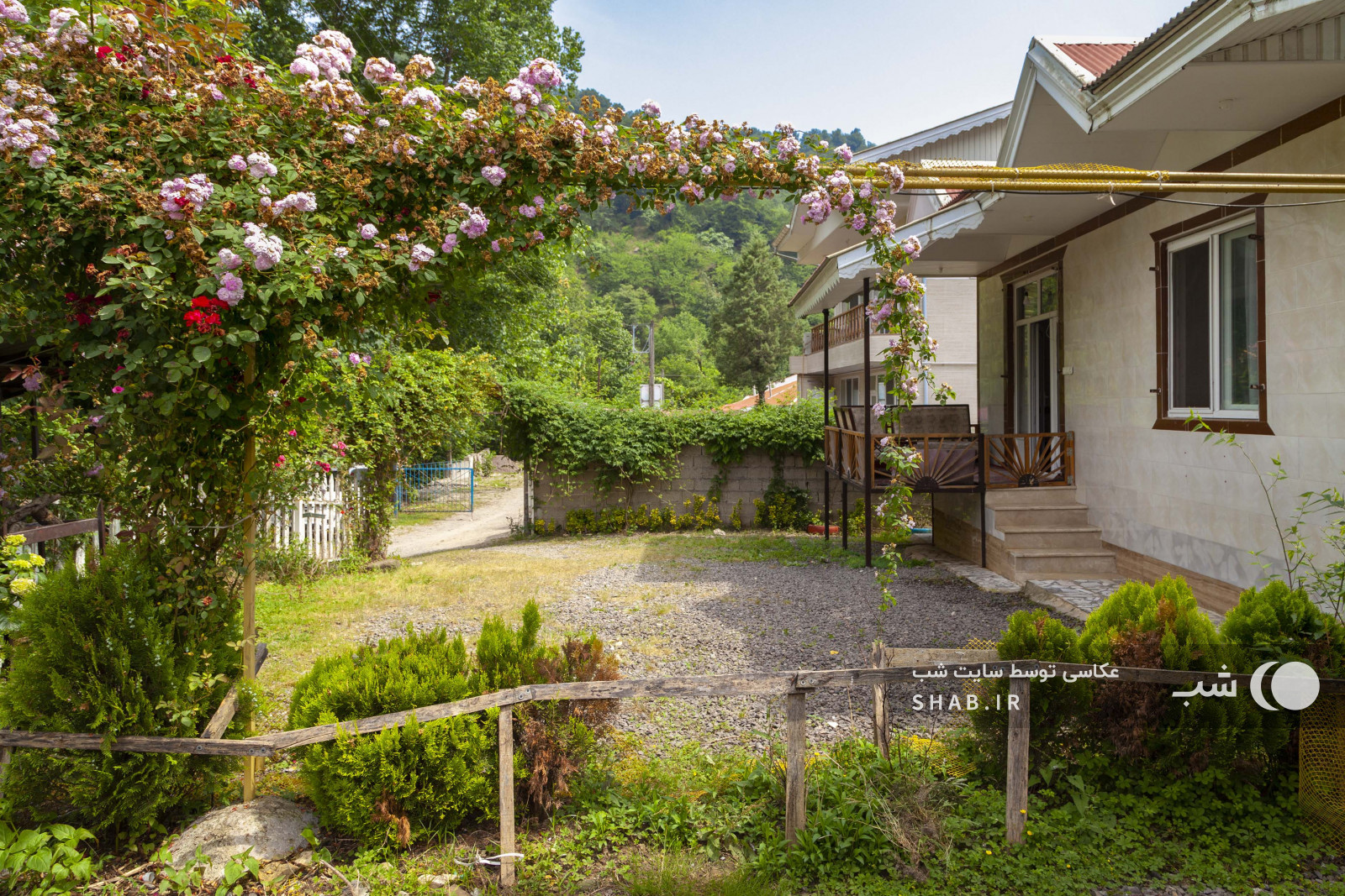 نمای ویلا و حیاط نمای ویلا و حیاط