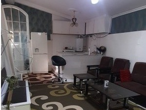 اتاق پذیرایی و آشپزخانه