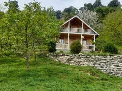 کلبه چوبی دوبلکس روستای کوهپایه ای نارنجدول