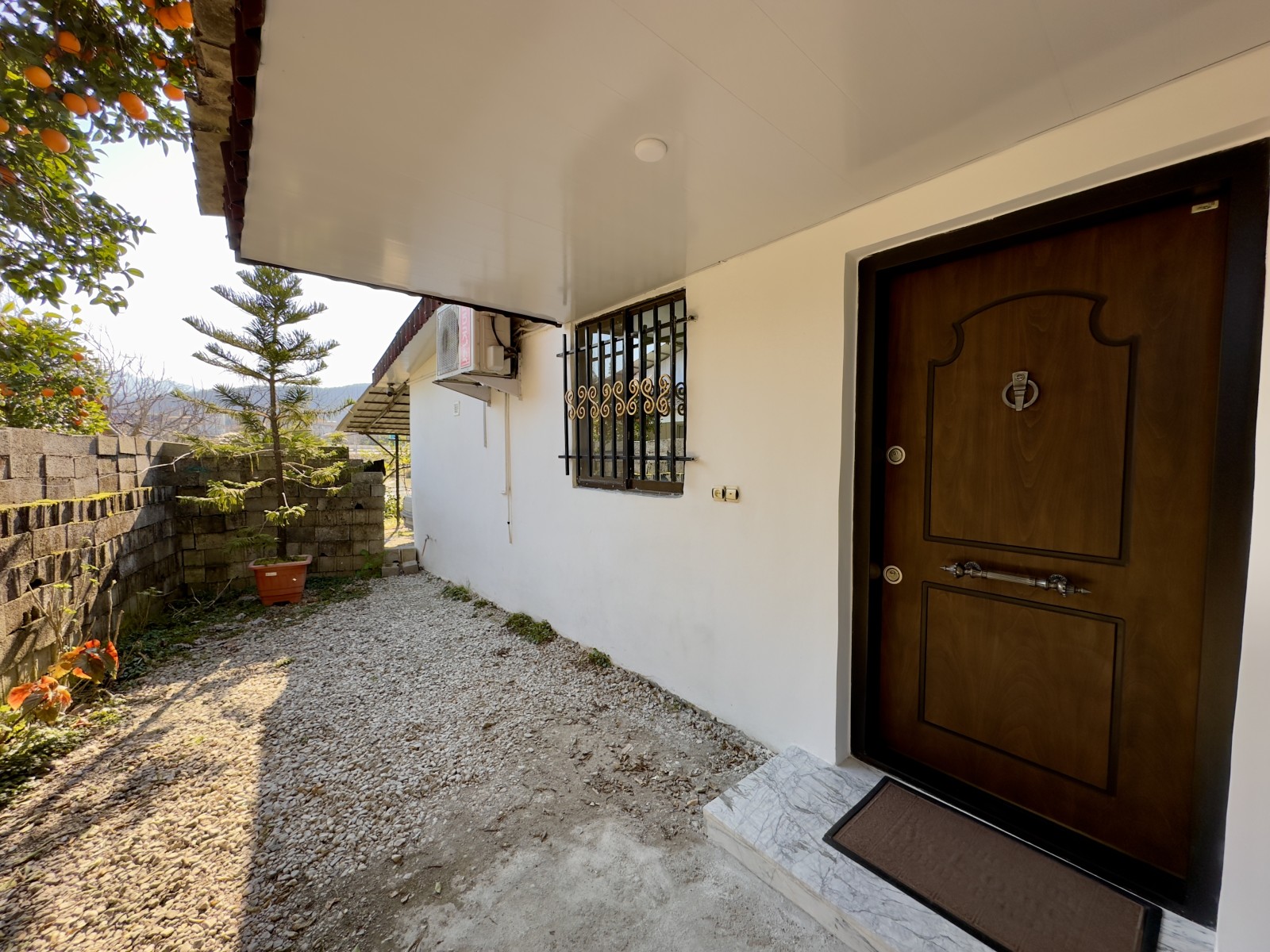 در ورودی و حیاط