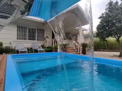 ویلای دوخوابه جنگلی دربست استخر و جکوزی