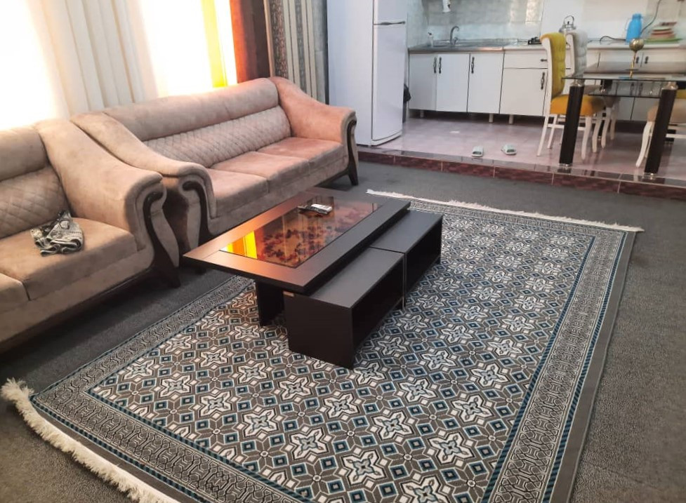 اتاق پذیرایی و آشپزخانه