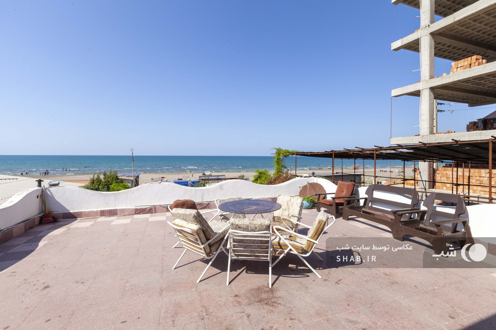 ویوی دریا از اقامتگاه