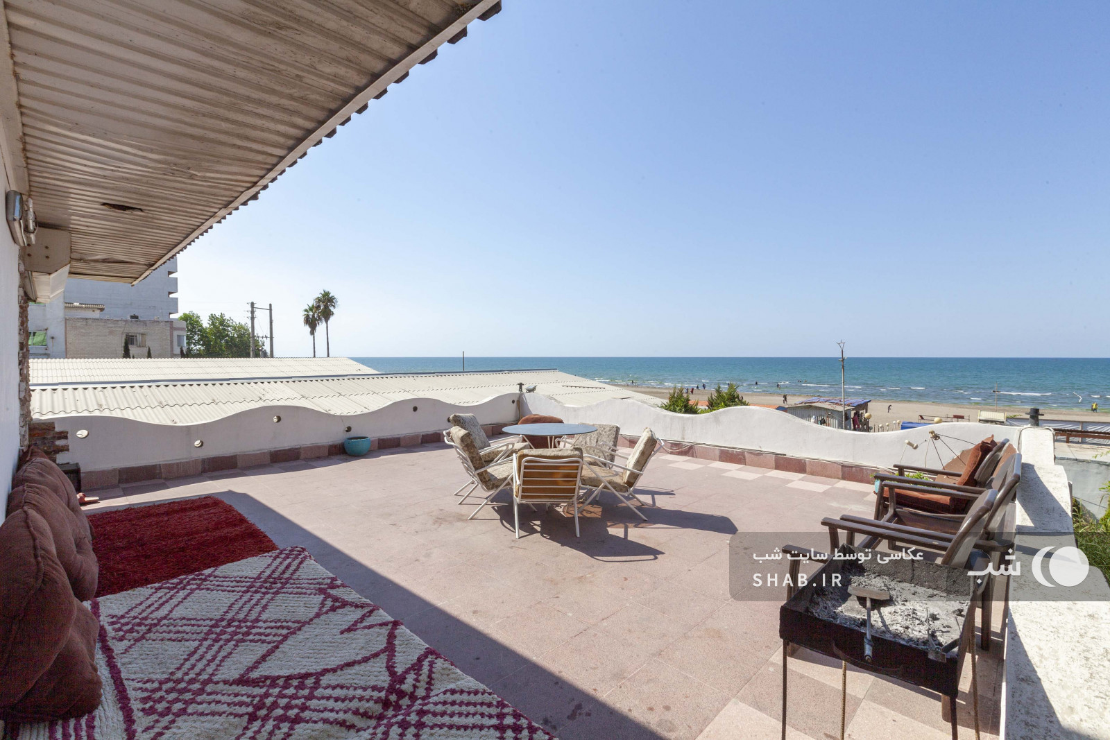 ویوی دریا از اقامتگاه