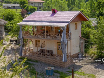 کلبه چوبی مبله، طبقه اول، همراه با تراس