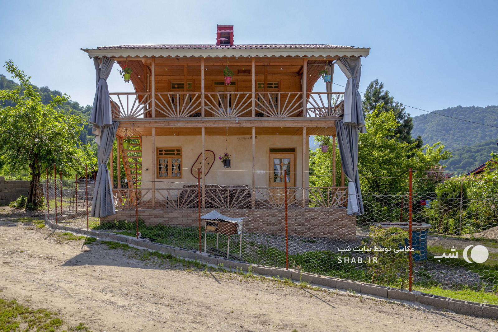 نمای کلبه