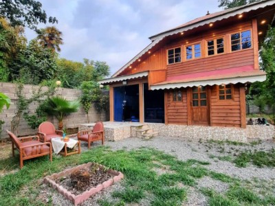 کلبه باغ چوبی دوبلکس کلبه باغ چوبی دوبلکس