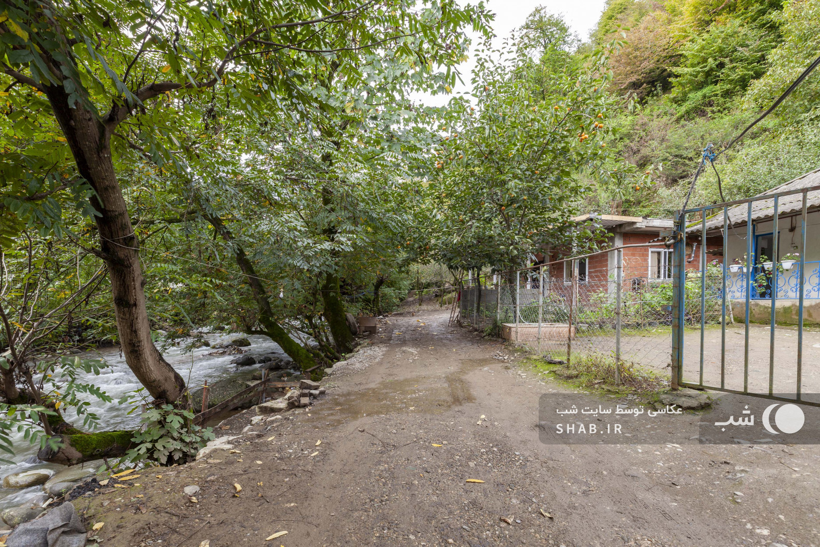 رودخانه مقابل ویلا