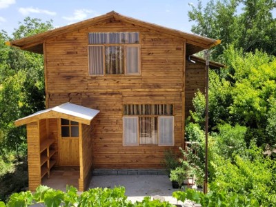 اقامتگاه گلستان کلبه چوبی دوبلکس استخردار