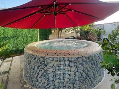 ویلای رویایی گل مرداب باجکوزی سنگی هشت نفره