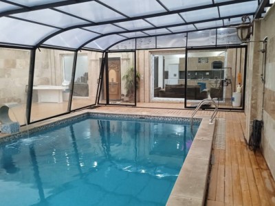 ویلای مبله استخردار سرپوشیده ریلی با آب گرم
