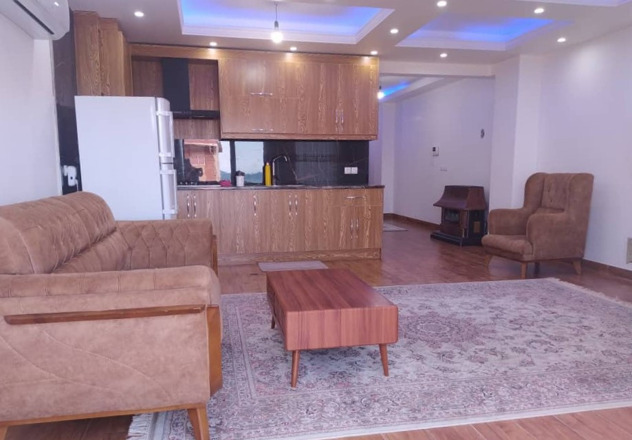 اتاق پذیرایی و آشپزخانه
