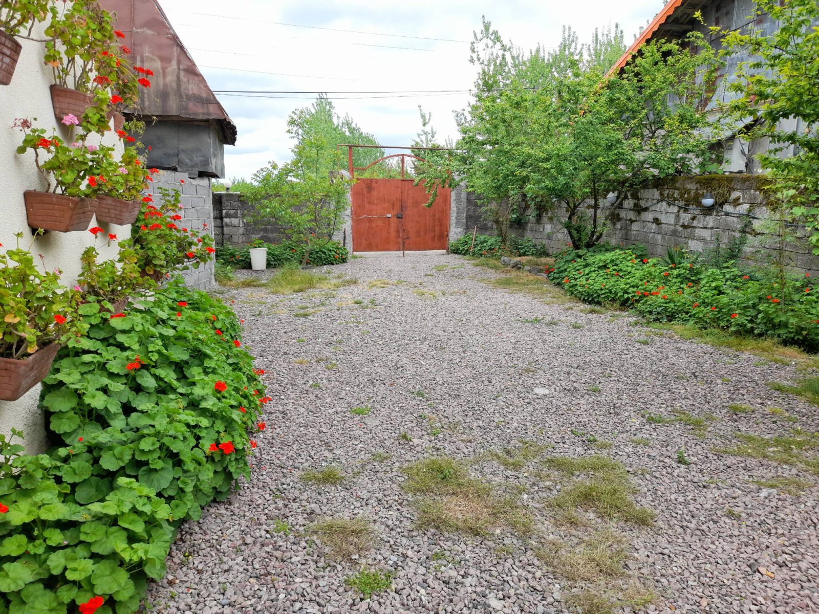 حیاط ویلا بزرگ و زیبا