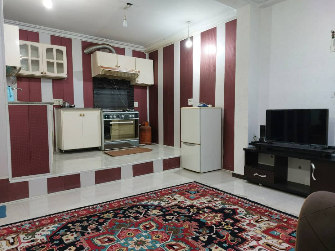 اتاق پذیرایی و آشپزخانه