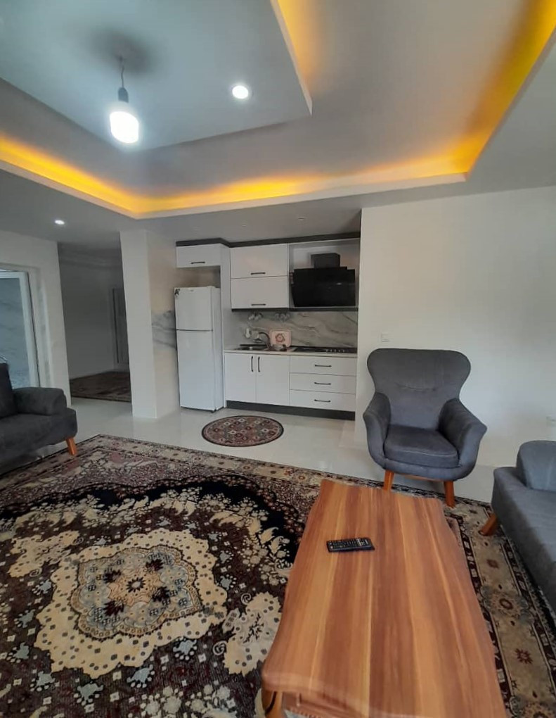 اتاق پذیرایی و آشپزخانه