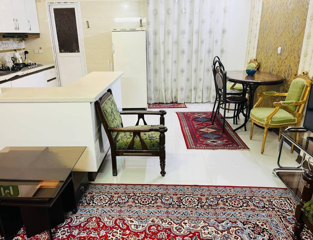 اتاق پذیرایی و آشپزخانه