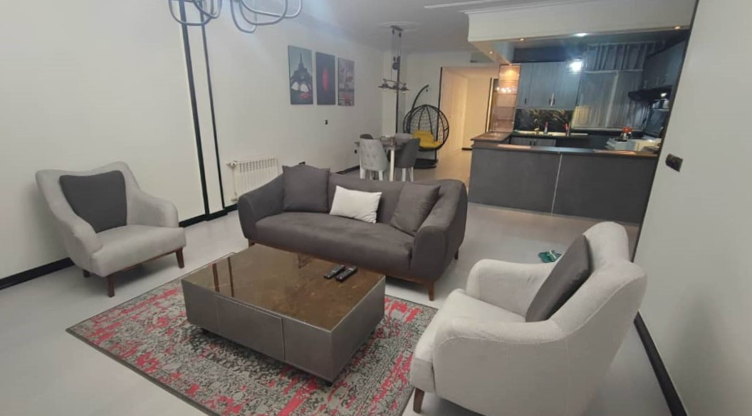 اتاق پذیرایی و آشپزخانه