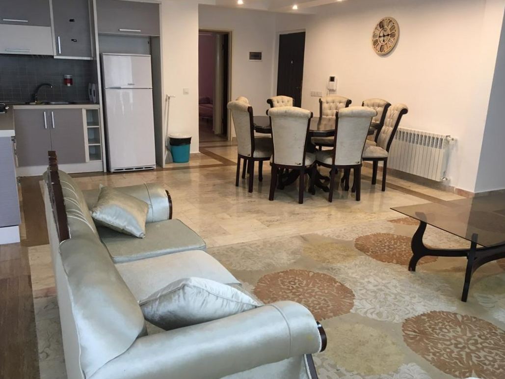 اتاق پذیرایی و آشپزخانه