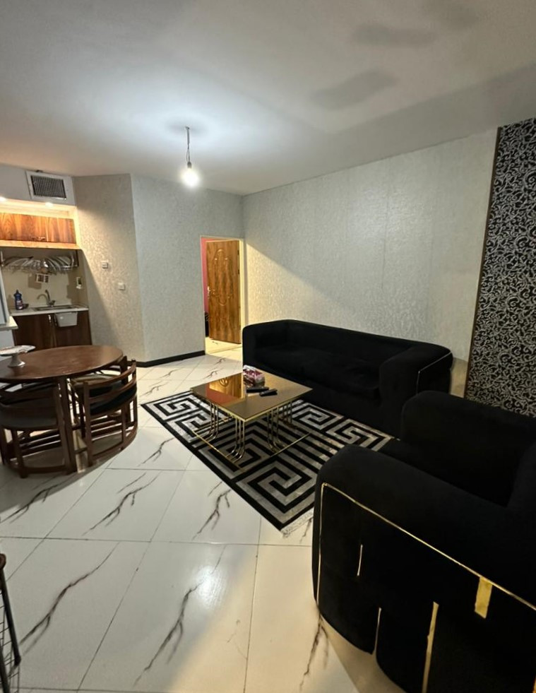 اتاق پذیرایی و آشپزخانه