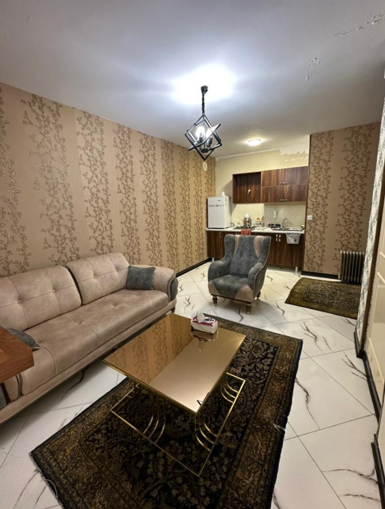 اتاق پذیرایی و آشپزخانه