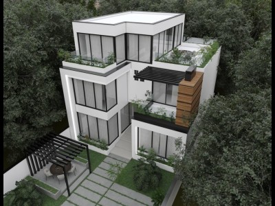 ویلای تریپلکس دارای استخر آبگرم