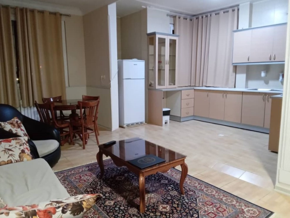 اتاق پذیرایی و آشپزخانه