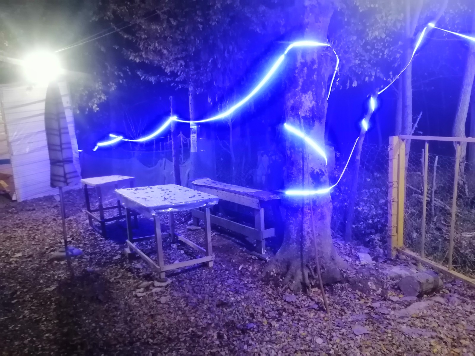 نمای شب محوطه اقامتگاه