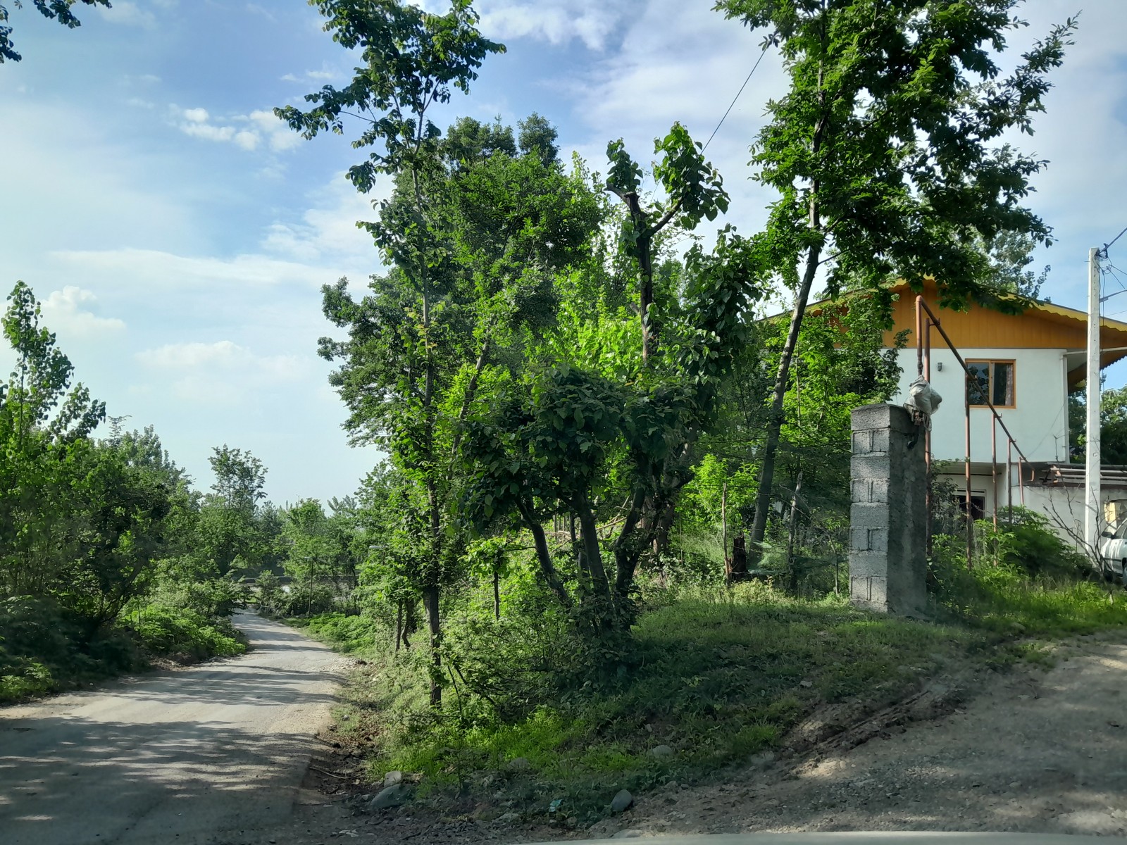 نمای ویلا از جنوب