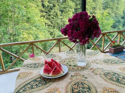 اقامتگاه دو خوابه چوبی ماهور