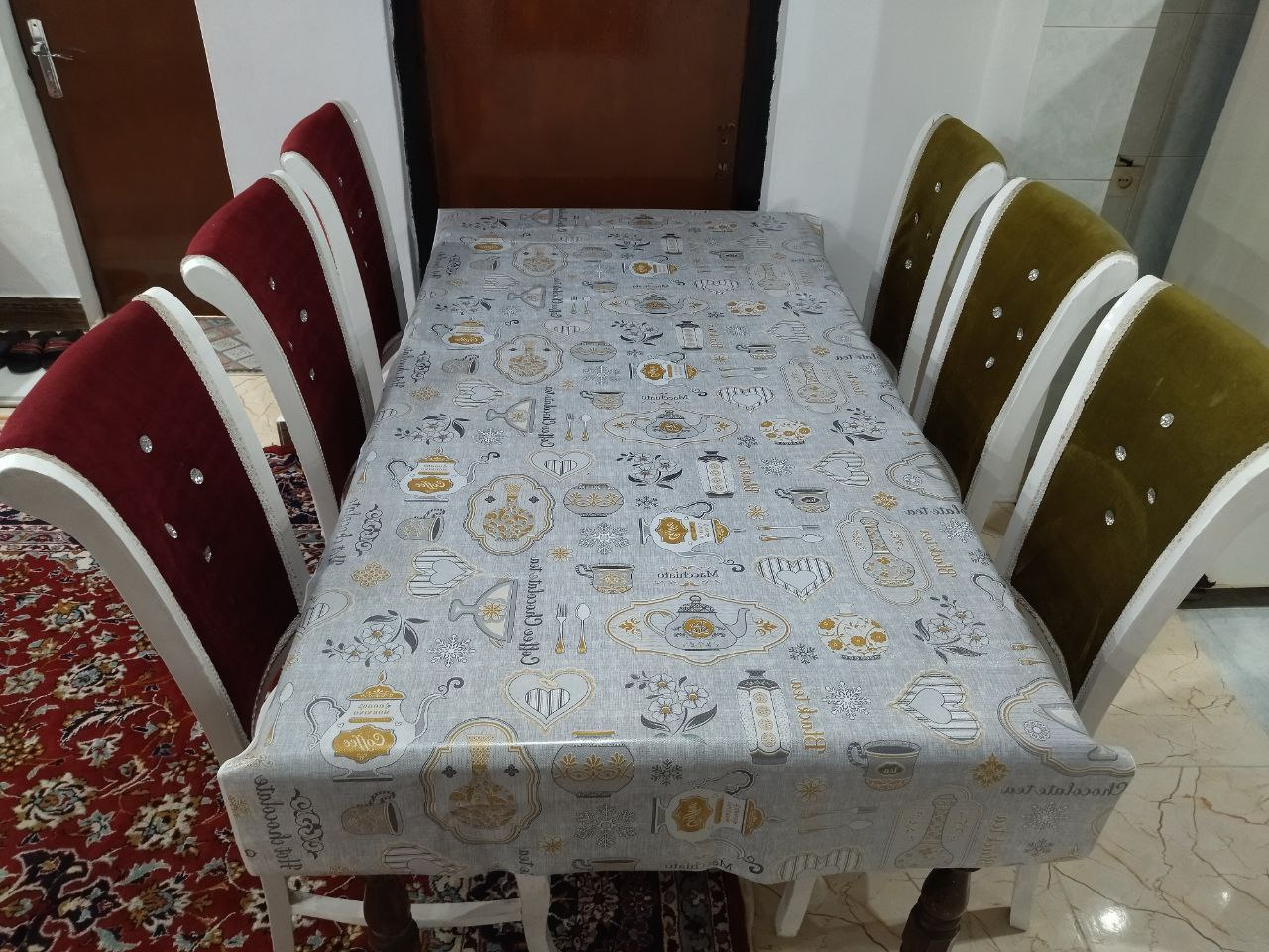 میز ناهارخوری چوبی ۶نفره