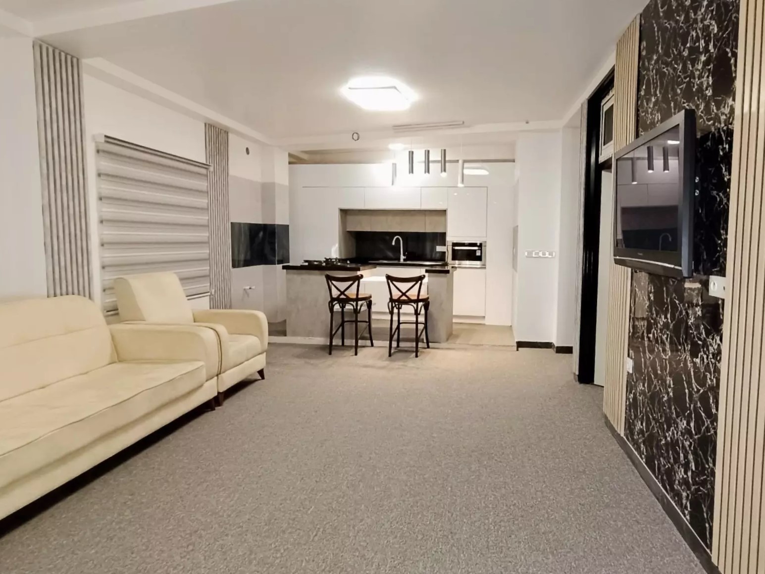 اتاق پذیرایی و آشپزخانه اتاق پذیرایی و آشپزخانه