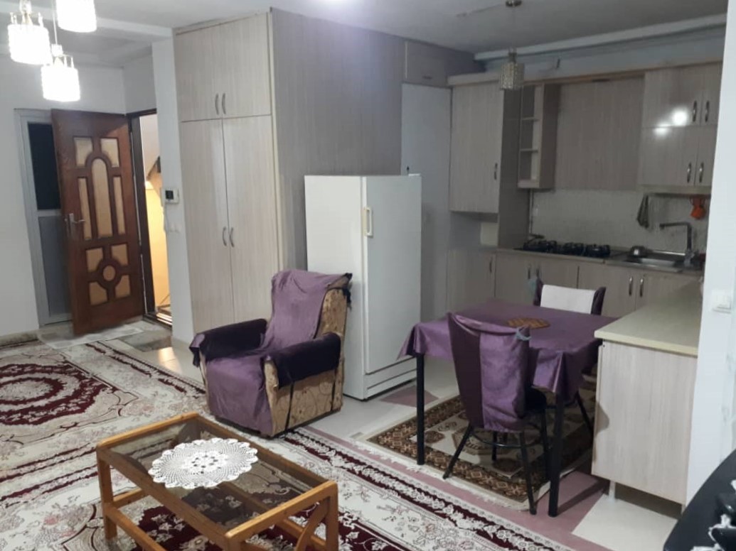 اتاق پذیرایی و آشپزخانه