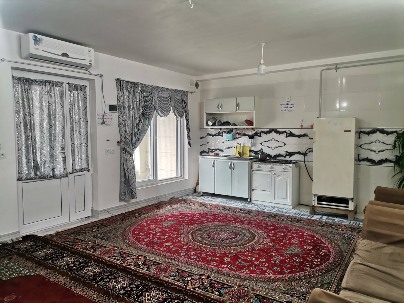 آشپزخانه واتاق پذیرایی