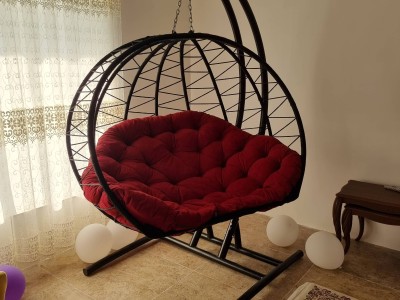 واحد دوخوابه ی تراس دار جکوزی دارباویودریاوجنگل
