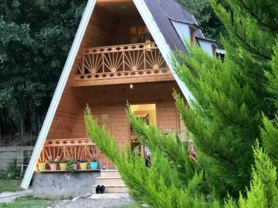 کلبه دو خوابه سوئیسی و جنگلی