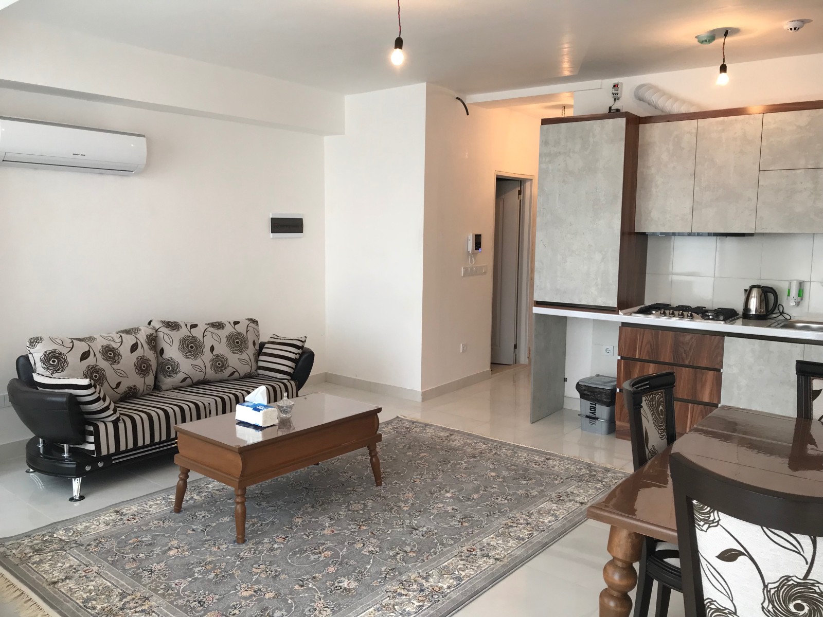 اتاق پذیرایی و آشپزخانه اتاق پذیرایی و آشپزخانه