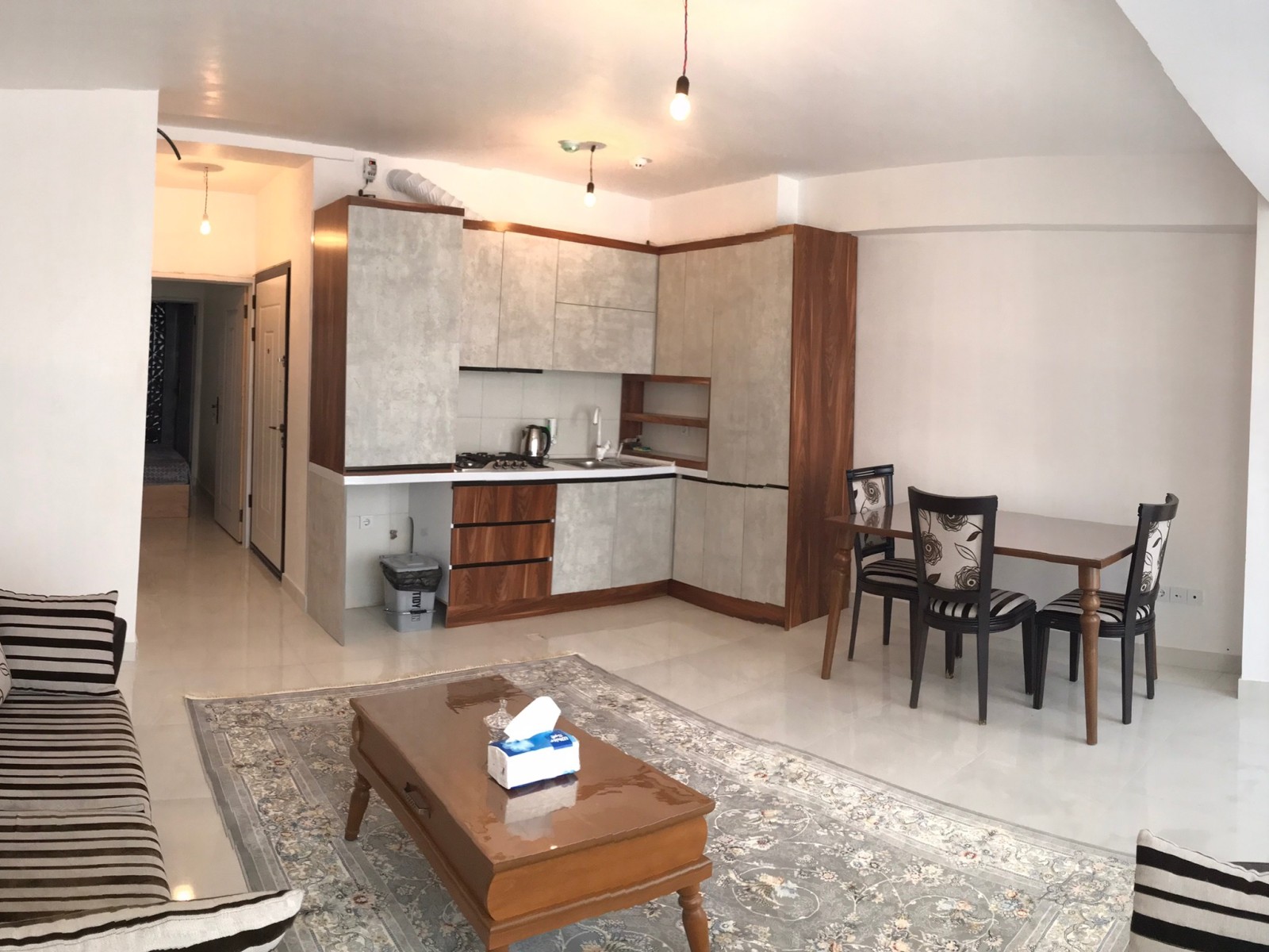 اتاق پذیرایی و آشپزخانه اتاق پذیرایی و آشپزخانه