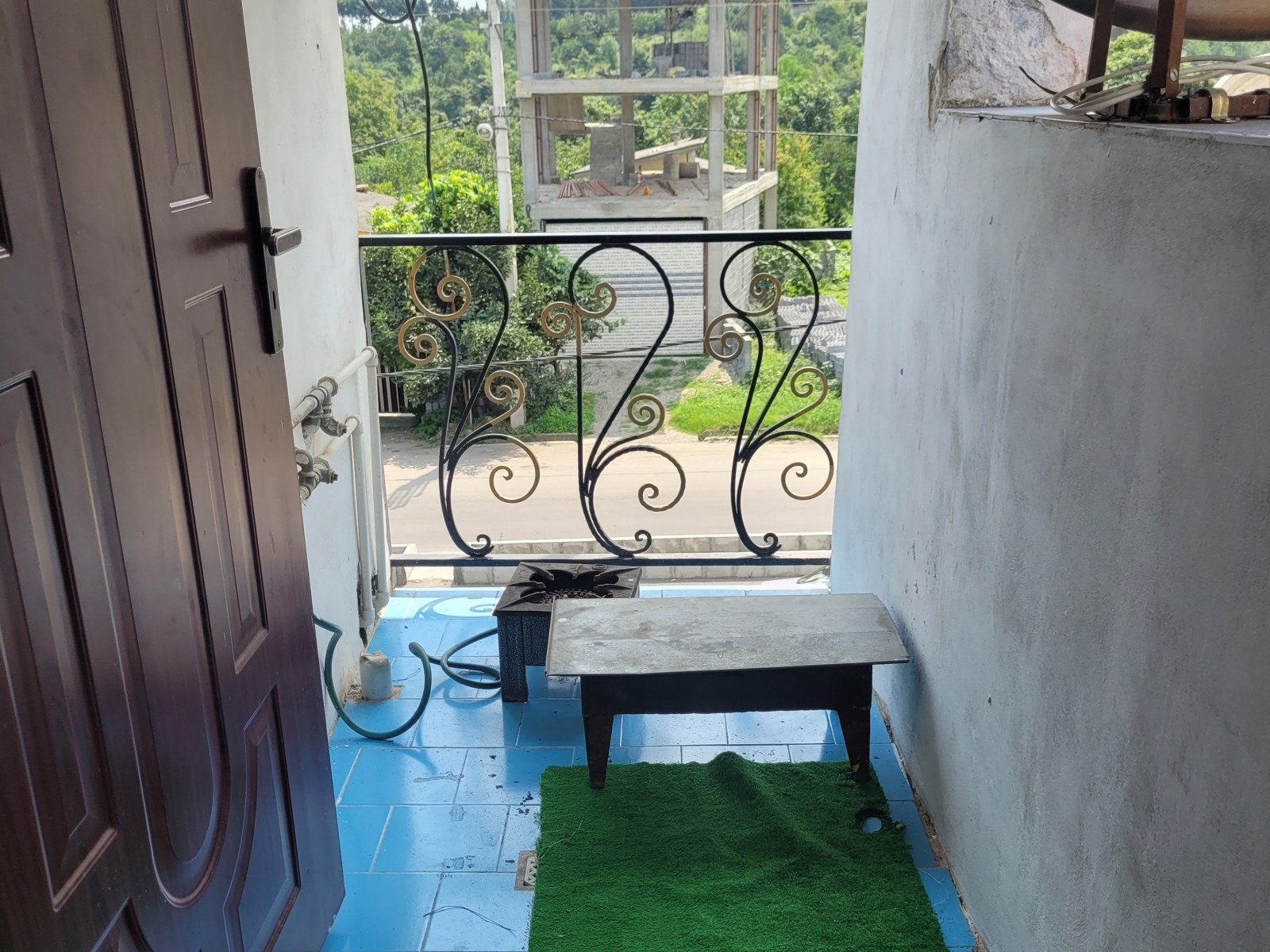 تراس 2 برای منقل و گاز تک شعله برای ذغال قلیان