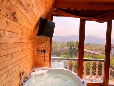 کلبه سوئیسی جکوزی دار بهشت پدری ۲ کلبه سوئیسی جکوزی دار بهشت پدری ۲