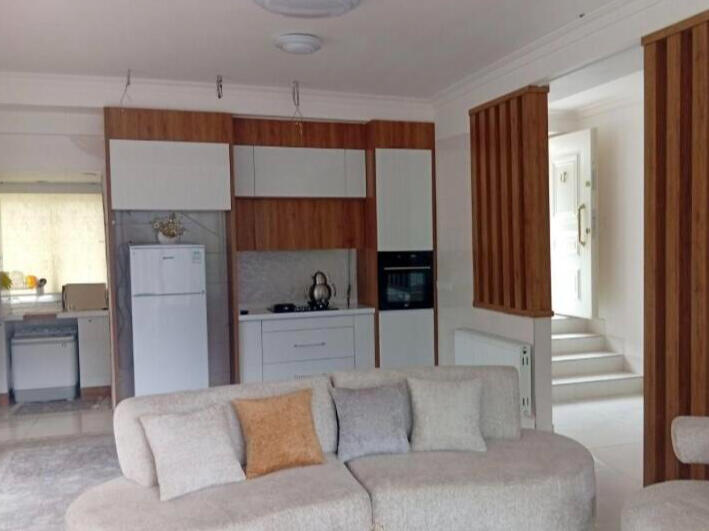 اتاق پذیرایی و آشپزخانه