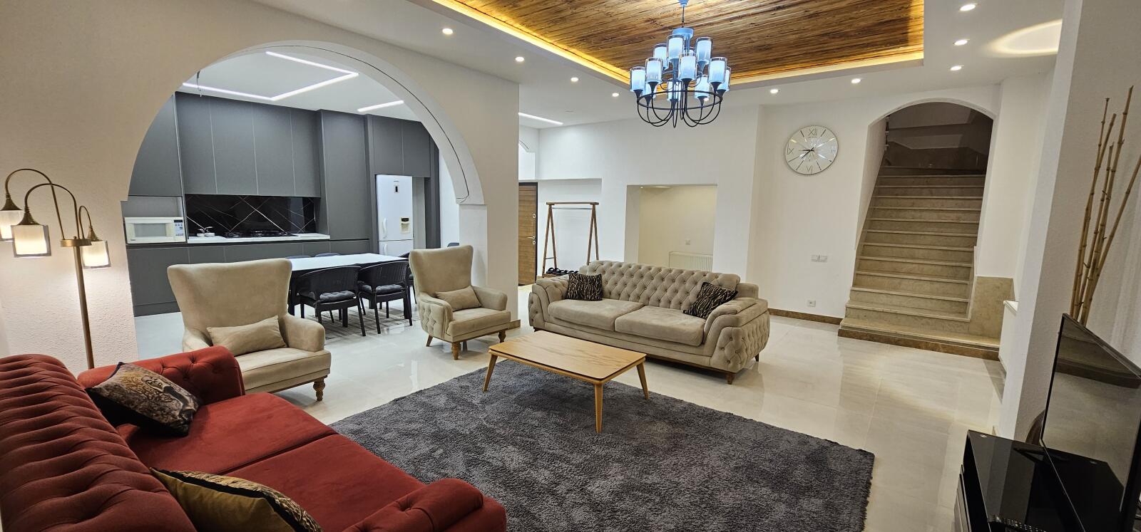 اتاق پذیرایی و آشپزخانه اتاق پذیرایی و آشپزخانه