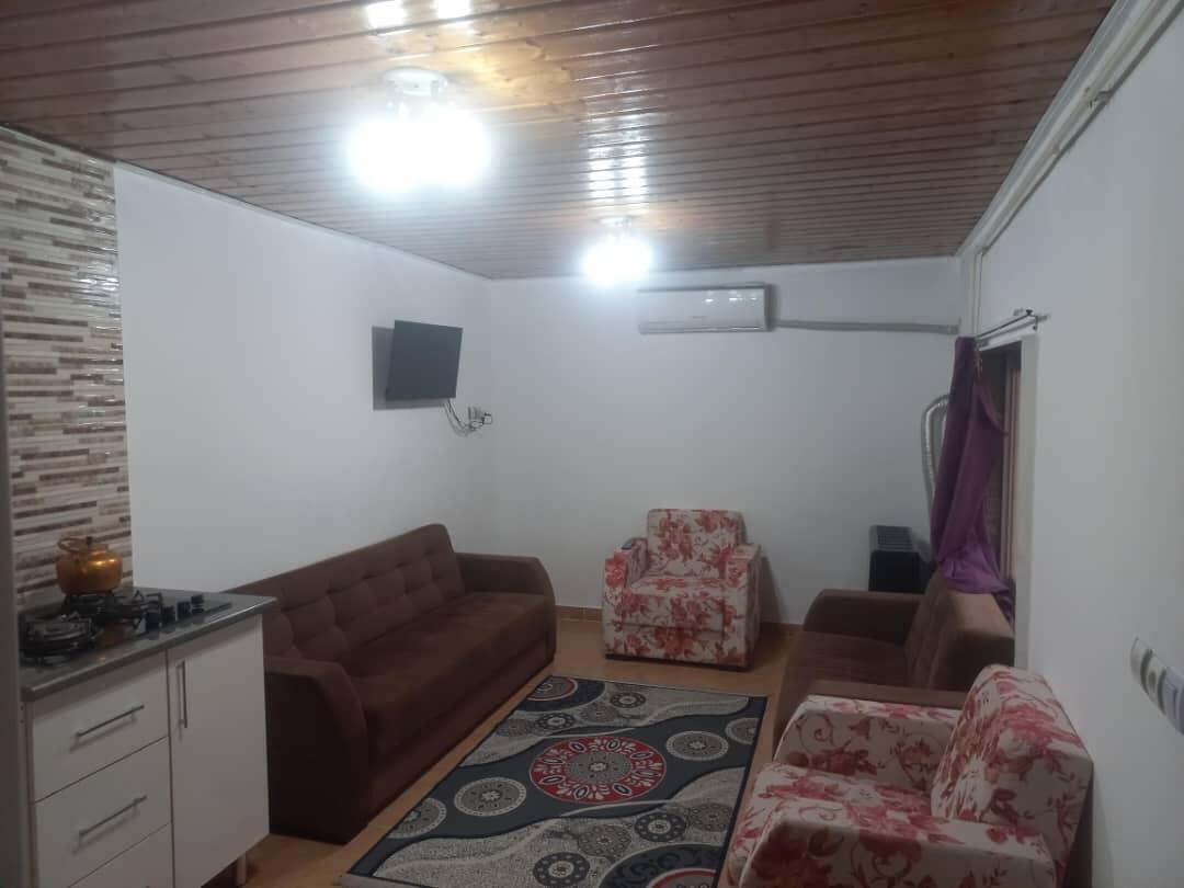 اتاق پذیرایی و آشپزخانه