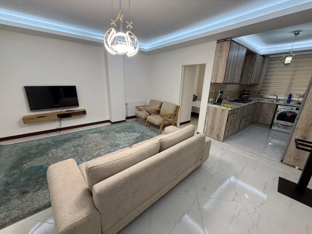 اتاق پذیرایی و آشپزخانه