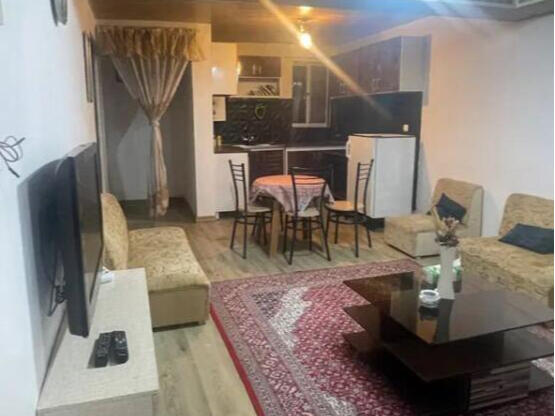 اتاق پذیرایی و آشپزخانه