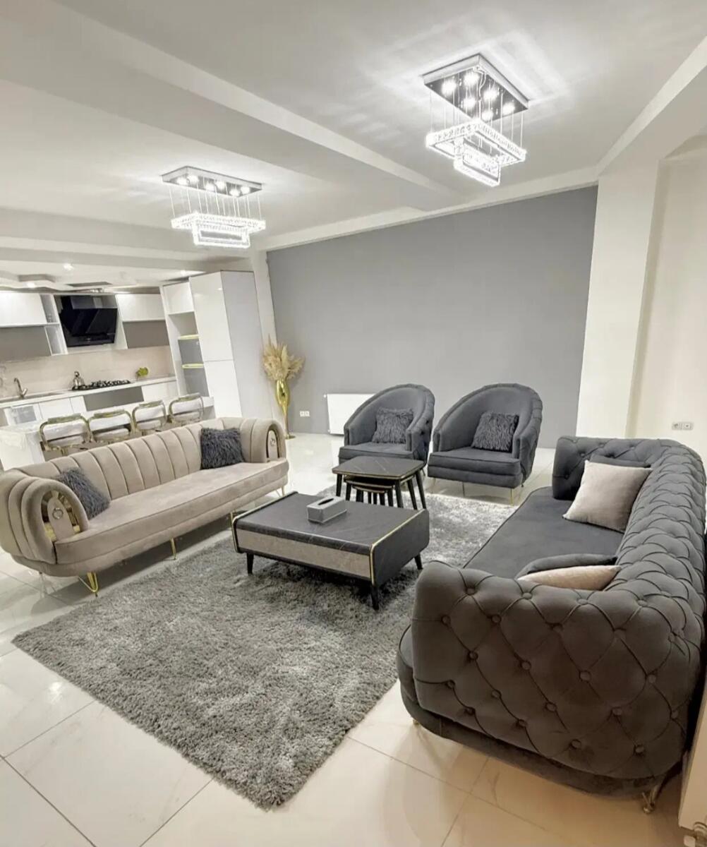 اتاق پذیرایی و آشپزخانه