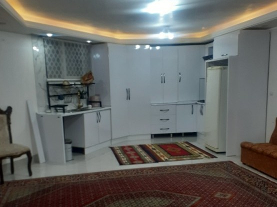 اتاق پذیرایی و آشپزخانه
