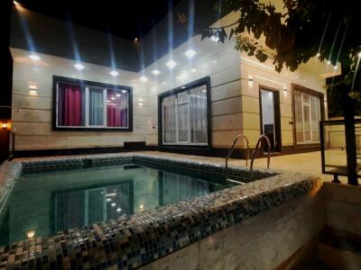 ویلای رضوان استخردار با فوتبال دستی