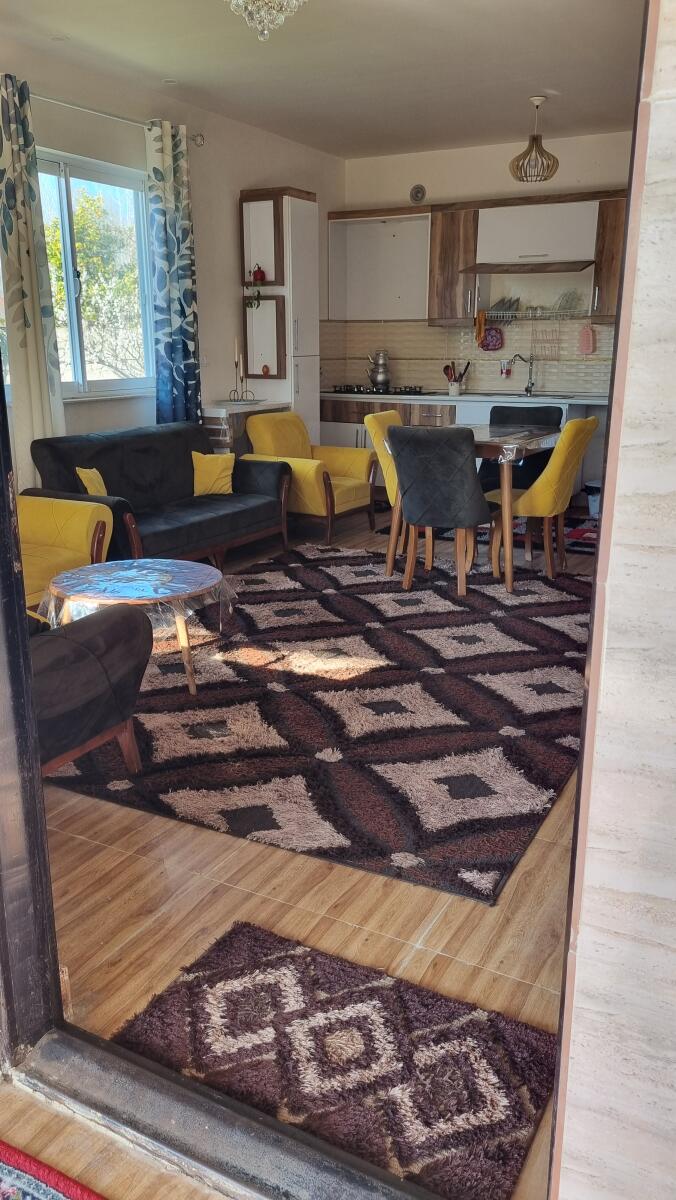 اتاق پذیرایی و آشپزخانه